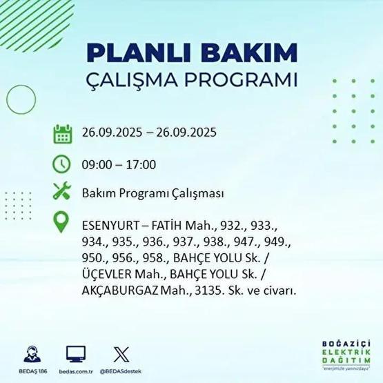 26 EYLÜL İSTANBUL ELEKTRİK KESİNTİSİ: 23 İlçede Elektrik Yok İstanbul Elektrik Kesintisi Ne Zaman Bitecek Kesintiden Hangi İlçeler Etkilenecek