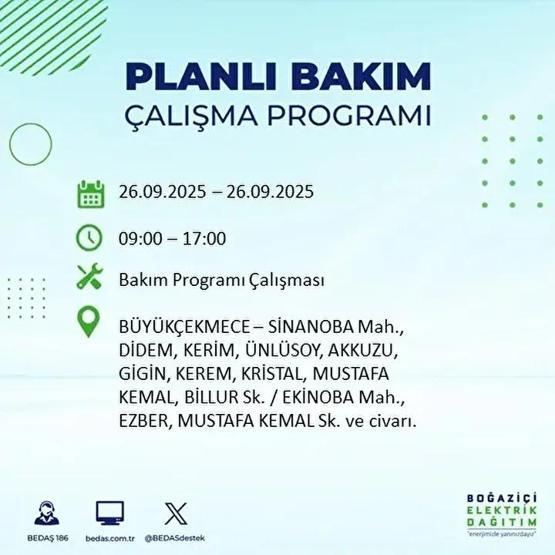 26 EYLÜL İSTANBUL ELEKTRİK KESİNTİSİ: 23 İlçede Elektrik Yok İstanbul Elektrik Kesintisi Ne Zaman Bitecek Kesintiden Hangi İlçeler Etkilenecek