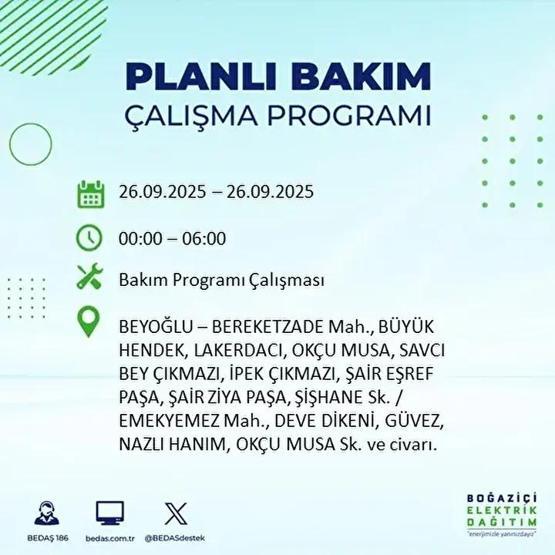 26 EYLÜL İSTANBUL ELEKTRİK KESİNTİSİ: 23 İlçede Elektrik Yok İstanbul Elektrik Kesintisi Ne Zaman Bitecek Kesintiden Hangi İlçeler Etkilenecek