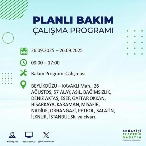 26 EYLÜL İSTANBUL ELEKTRİK KESİNTİSİ: 23 İlçede Elektrik Yok İstanbul Elektrik Kesintisi Ne Zaman Bitecek Kesintiden Hangi İlçeler Etkilenecek