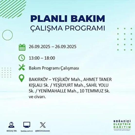 26 EYLÜL İSTANBUL ELEKTRİK KESİNTİSİ: 23 İlçede Elektrik Yok İstanbul Elektrik Kesintisi Ne Zaman Bitecek Kesintiden Hangi İlçeler Etkilenecek