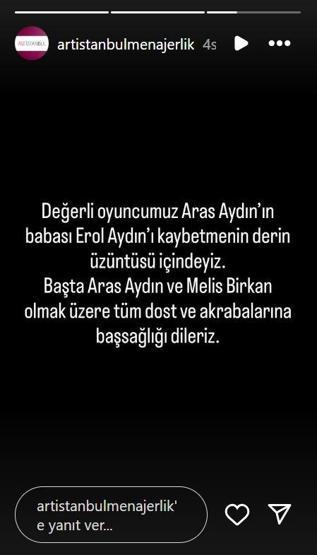 Aras Aydının acı günü Babası hayatını kaybetti