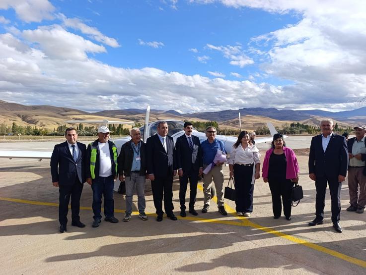 Nuri Demirağın doğduğu ilçeye 84 yıl sonra ilk uçak indi