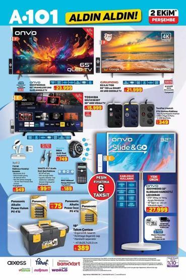 A101 2 Ekim Aktüel Ürünler Kataloğu: Bu Hafta A101 Aldın Aldın 2 Ekim Kataloğunda Neler Var Dikiş Makinesi, Dijital Termos, Multi Blender Seti...