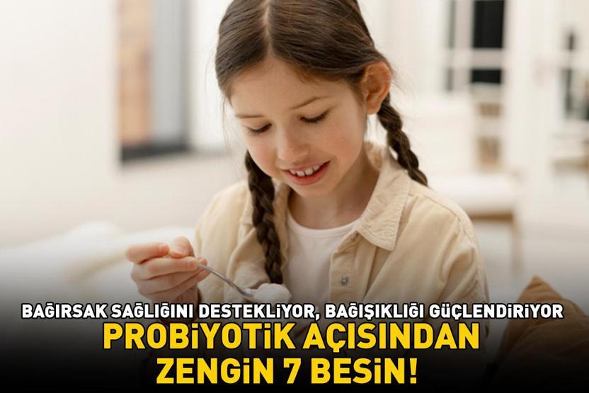 PROBİYOTİK AÇISINDAN ZENGİN 7 BESİN Kabızlık, ishal ve şişkinliğe son Bağırsak sağlığını destekliyor, bağışıklığı güçlendiriyor