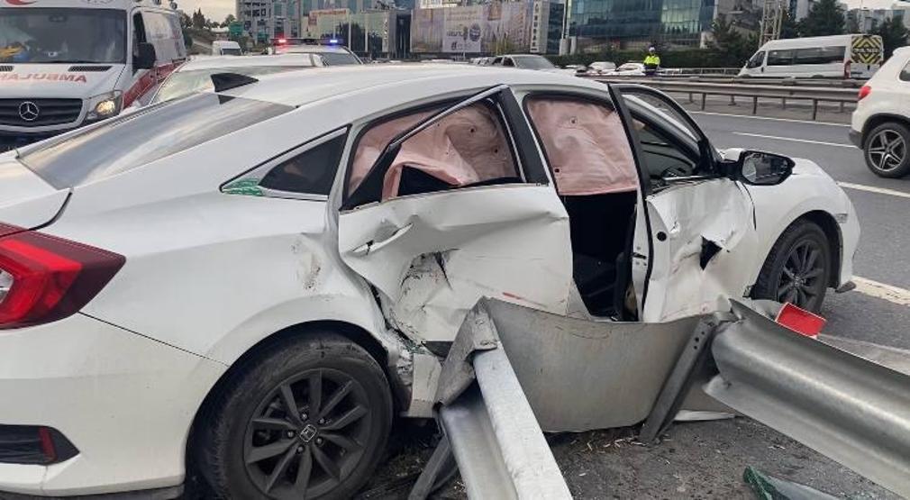 İstanbul TEM Otoyolunda kaza: 4 yaralı