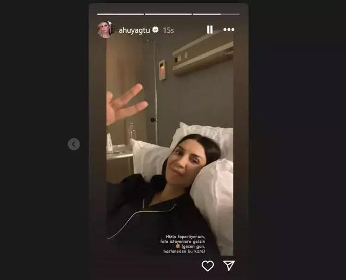 Beyin anevrizması geçiren Ahu Yağtu son halini paylaştı
