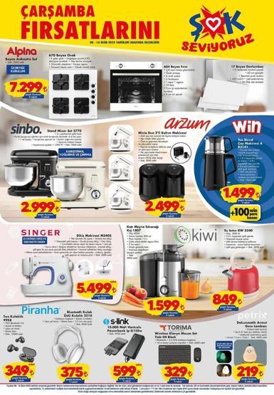 ŞOK 8 Ekim 2025 Aktüel Ürünler Kataloğu: Bu Hafta Neler Var Elektronikten Gıdaya Büyük İndirimler İşte 8 - 14 Ekim ŞOK Aktüel Kataloğu...