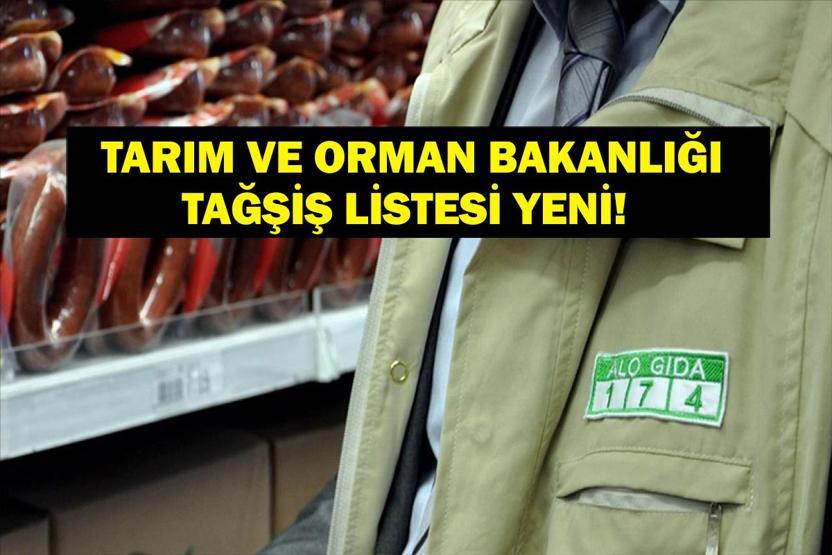TARIM BAKANLIĞI TAĞŞİŞ LİSTESİ YENİ: guvenilirgida.tarimorman.gov.tr Hileli Ürün Sorgulama Ekranı