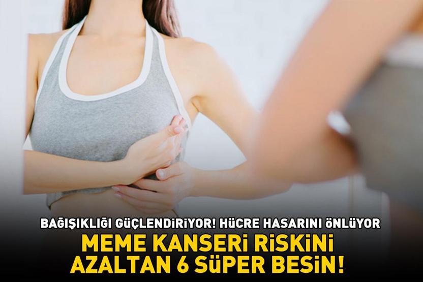 MEME KANSERİ RİSKİNİ AZALTAN 6 SÜPER BESİN Bağışıklığı güçlendiriyor, hücre hasarını önlüyor