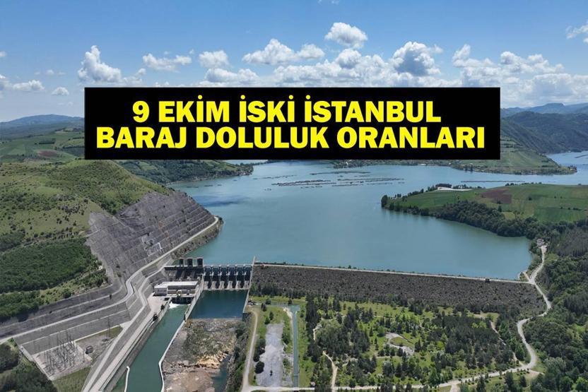 İSTANBUL BARAJ DOLULUK ORANLARI SON DURUM: 9 Ekim İSKİ İstanbul Baraj Doluluk Oranları Yüzde Kaç Ömerli, Darlık, Elmalı, Terkos, Büyükçekmece, Sazlıdere...