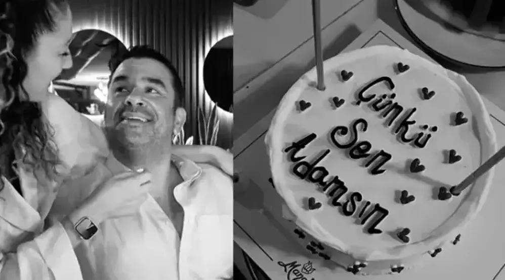 Bülent Şakraktan Sevgilisine Aşk Öpücüğü