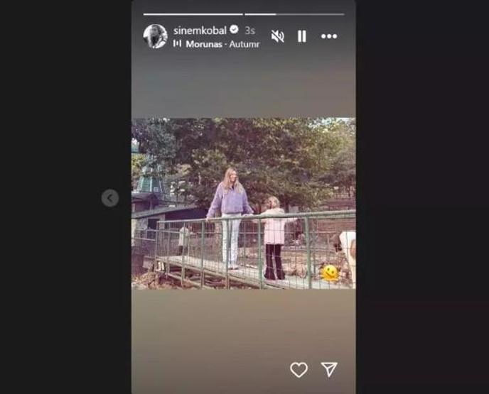 Sinem Kobal, Kızlarıyla Doğada Keyifli Anlar Yaşadı