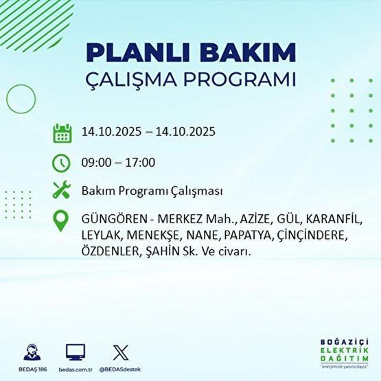 İSTANBUL ELEKTRİK KESİNTİSİ 14 EKİM: İstanbulda Elektrikler Ne Zaman Gelecek Kesintiden Hangi İlçeler Etkilenecek