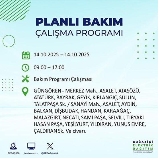 İSTANBUL ELEKTRİK KESİNTİSİ 14 EKİM: İstanbulda Elektrikler Ne Zaman Gelecek Kesintiden Hangi İlçeler Etkilenecek