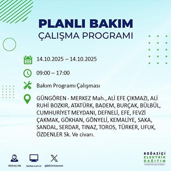 İSTANBUL ELEKTRİK KESİNTİSİ 14 EKİM: İstanbulda Elektrikler Ne Zaman Gelecek Kesintiden Hangi İlçeler Etkilenecek