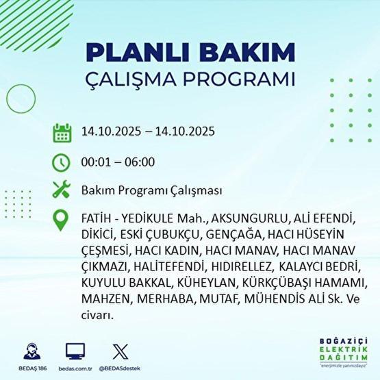 İSTANBUL ELEKTRİK KESİNTİSİ 14 EKİM: İstanbulda Elektrikler Ne Zaman Gelecek Kesintiden Hangi İlçeler Etkilenecek