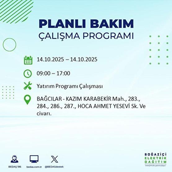 İSTANBUL ELEKTRİK KESİNTİSİ 14 EKİM: İstanbulda Elektrikler Ne Zaman Gelecek Kesintiden Hangi İlçeler Etkilenecek