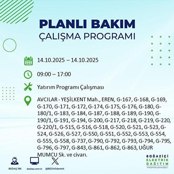 İSTANBUL ELEKTRİK KESİNTİSİ 14 EKİM: İstanbulda Elektrikler Ne Zaman Gelecek Kesintiden Hangi İlçeler Etkilenecek