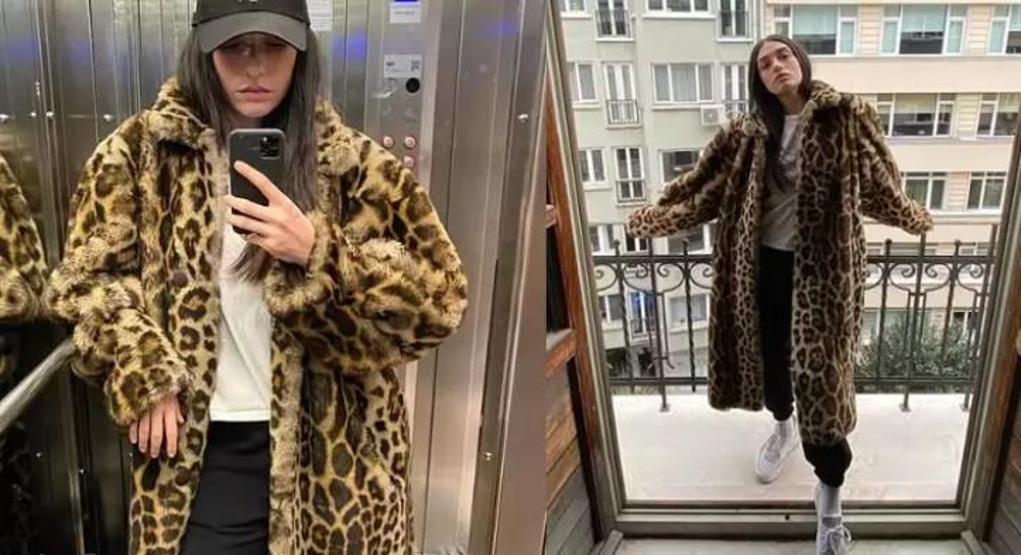 Hazar Ergüçlü’nün Leopar Tutkusu: Cesur Kombini Sanal Medyayı Salladı