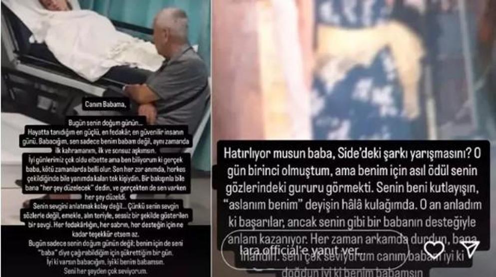 Lara’dan Duygulandıran Paylaşım: “Baba, Senin Sevgini Anlatmak Kolay Değil”