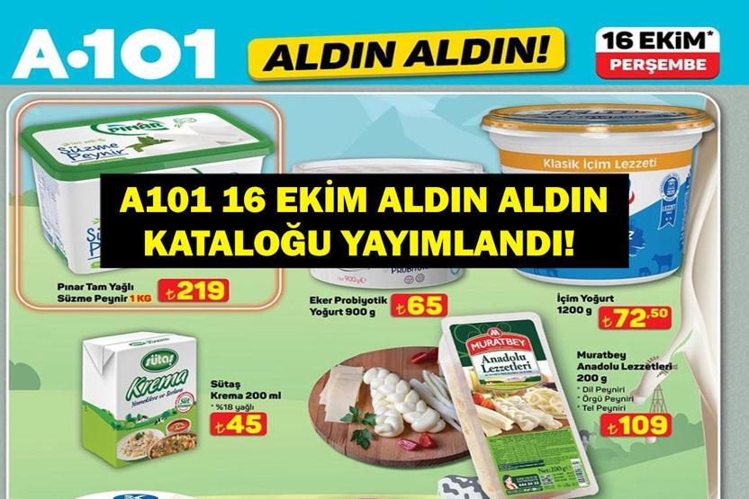A101 16 Ekim Aldın Aldın kataloğu yayımlandı A101 16 Ekim Aldın Aldın kataloğunda bu hafta neler var