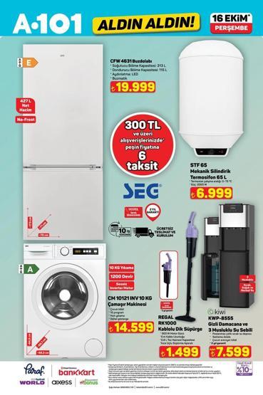 A101 16 Ekim Aldın Aldın kataloğu yayımlandı A101 16 Ekim Aldın Aldın kataloğunda bu hafta neler var