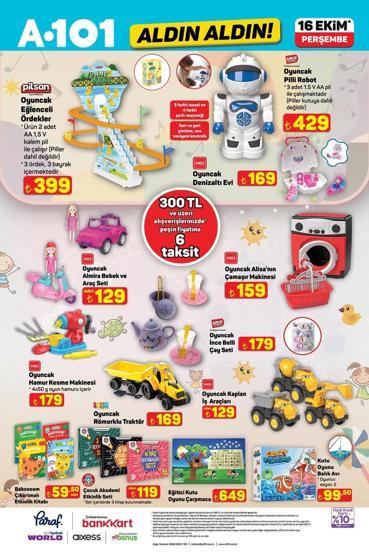 A101 16 Ekim Aldın Aldın kataloğu yayımlandı A101 16 Ekim Aldın Aldın kataloğunda bu hafta neler var
