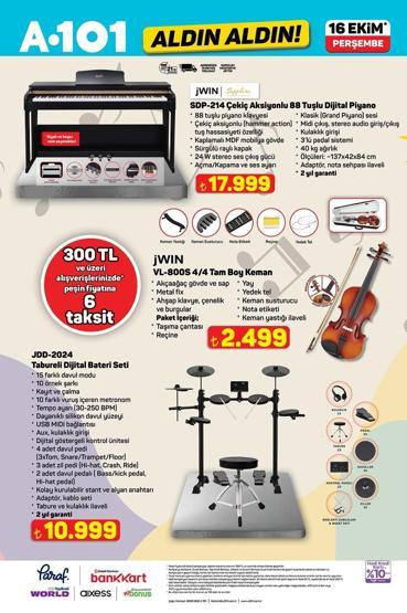 A101 16 Ekim Aldın Aldın kataloğu yayımlandı A101 16 Ekim Aldın Aldın kataloğunda bu hafta neler var