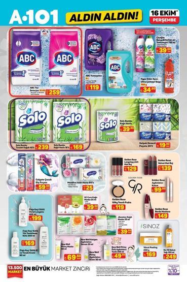 A101 16 Ekim Aldın Aldın kataloğu yayımlandı A101 16 Ekim Aldın Aldın kataloğunda bu hafta neler var