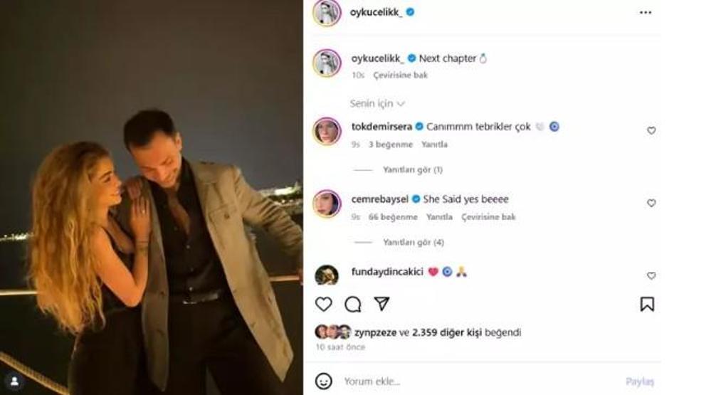 Öykü Çelik’e Sevgilisinden Sürpriz Evlilik Teklifi “Sonraki Bölüm” Notuyla Duyurdu