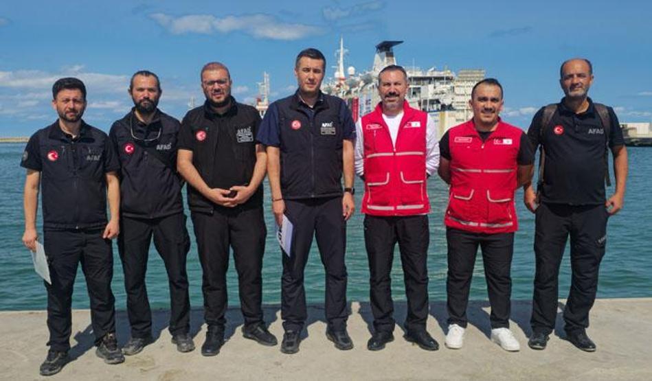 Türkiyenin Gazze gemisi Mısırda Böyle görüntülendi