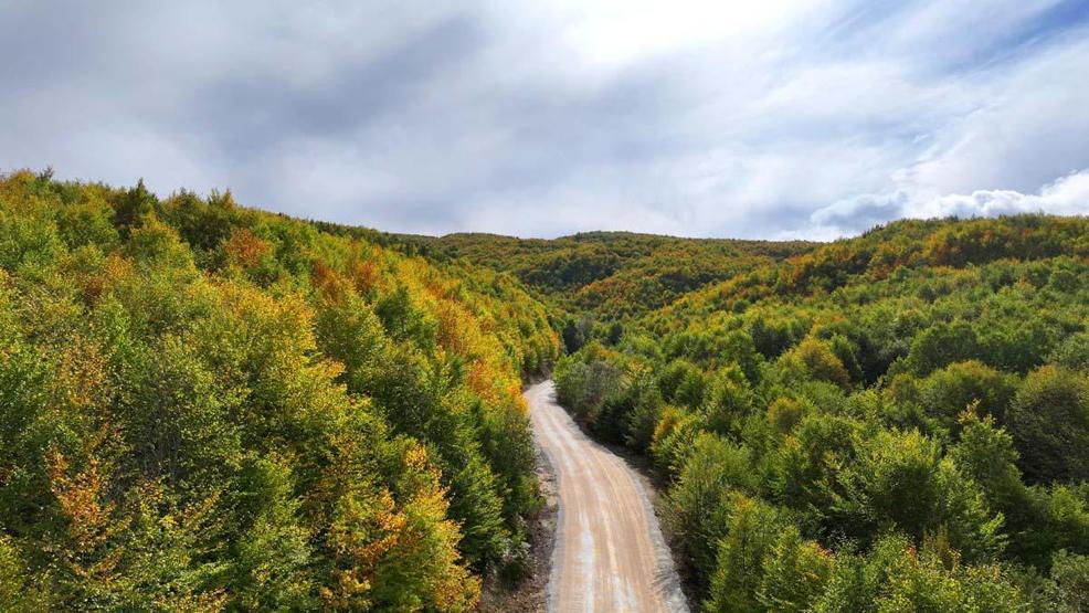 Tokat’ta sonbaharın güzelliği havadan görüntülendi