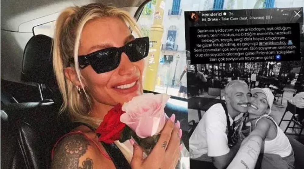 İrem Derici’den Sevgilisi Melih Kunukçu’ya Romantik Aşk İlanı “Seni Canımdan Çok Seviyorum”