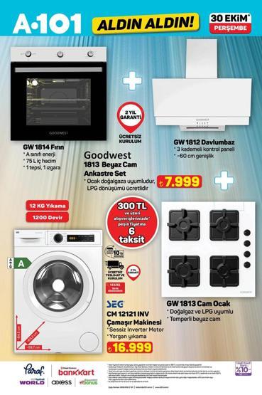 A101 30 EKİM ALDIN ALDIN KATALOĞU A101de bu hafta hangi ürünler var