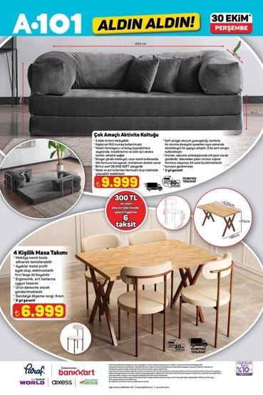 A101 30 EKİM ALDIN ALDIN KATALOĞU A101de bu hafta hangi ürünler var