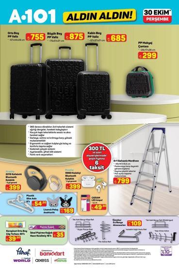 A101 30 EKİM ALDIN ALDIN KATALOĞU A101de bu hafta hangi ürünler var
