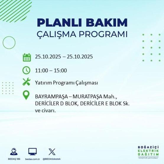İstanbulda elektrikler ne zaman gelecek, saat kaçta 17 ilçe karanlığa gömülecek 25 EKİM 2025 AYDEAŞ - BEDAŞ İSTANBUL ELEKTRİK KESİNTİSİ LİSTESİ