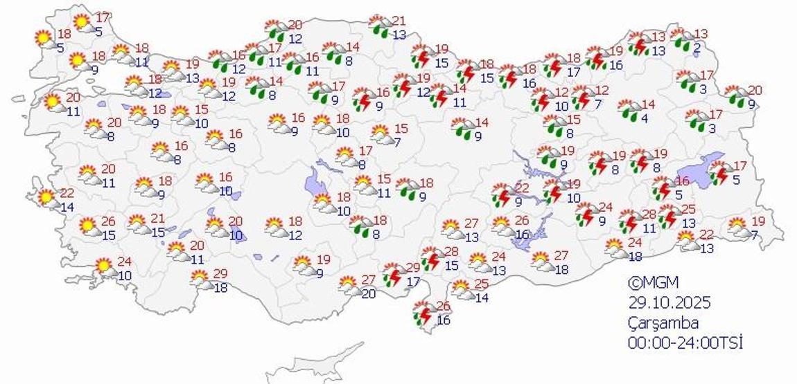 SON DAKİKA HAVA DURUMU HABERLERİ 28 EKİM 2025 | İstanbulda bugün hava nasıl olacak Meteoroloji uyardı: Muğla, Bursa, Yalova, Antalya...