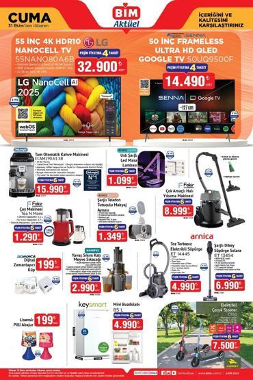 BİM AKTÜEL ÜRÜNLER KATALOĞU 31 EKİM 2025 | BİMde bu hafta yok yok İşte aktüel ürünler kataloğunun tamamı...