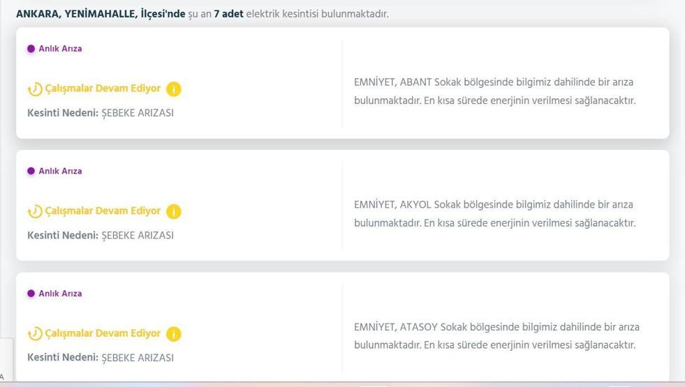 EDAŞ ANKARA ELEKTRİK KESİNTİSİ: 29 Ekim Ankarada Elektrikler Ne Zaman Gelecek Elektrik Kesintisi Ne Zaman Bitecek