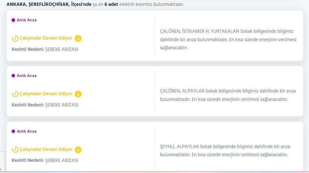 EDAŞ ANKARA ELEKTRİK KESİNTİSİ: 29 Ekim Ankarada Elektrikler Ne Zaman Gelecek Elektrik Kesintisi Ne Zaman Bitecek
