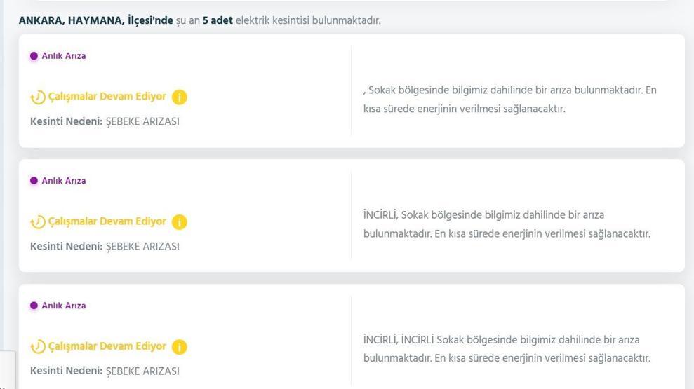 EDAŞ ANKARA ELEKTRİK KESİNTİSİ: 29 Ekim Ankarada Elektrikler Ne Zaman Gelecek Elektrik Kesintisi Ne Zaman Bitecek