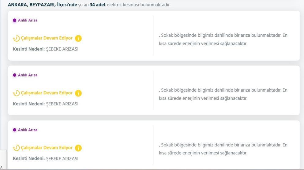 EDAŞ ANKARA ELEKTRİK KESİNTİSİ: 29 Ekim Ankarada Elektrikler Ne Zaman Gelecek Elektrik Kesintisi Ne Zaman Bitecek