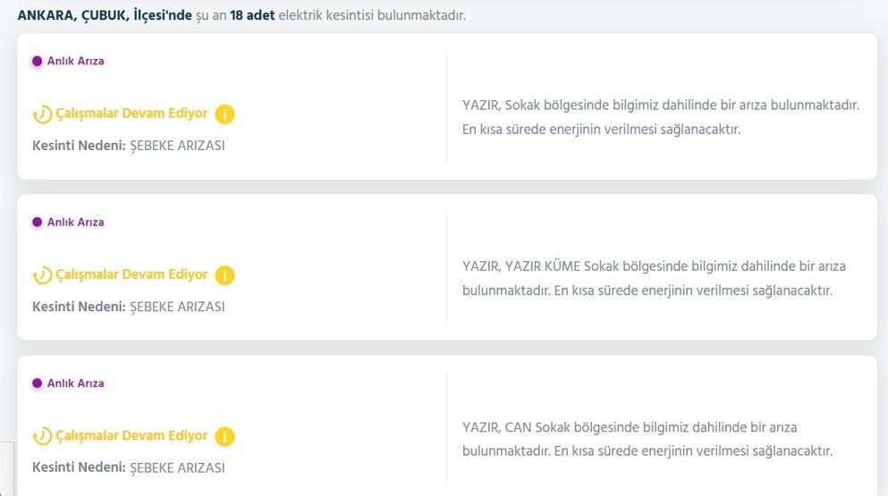 EDAŞ ANKARA ELEKTRİK KESİNTİSİ: 29 Ekim Ankarada Elektrikler Ne Zaman Gelecek Elektrik Kesintisi Ne Zaman Bitecek