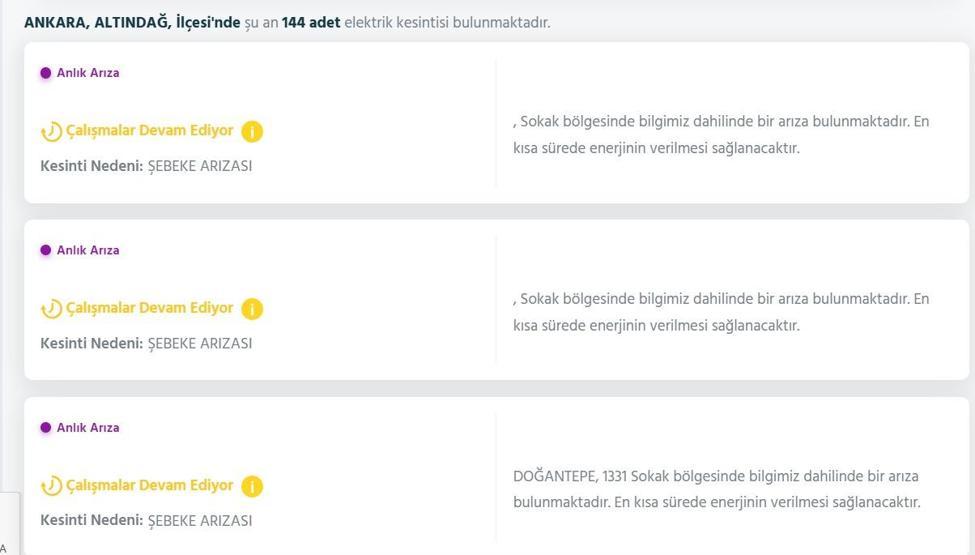 EDAŞ ANKARA ELEKTRİK KESİNTİSİ: 29 Ekim Ankarada Elektrikler Ne Zaman Gelecek Elektrik Kesintisi Ne Zaman Bitecek