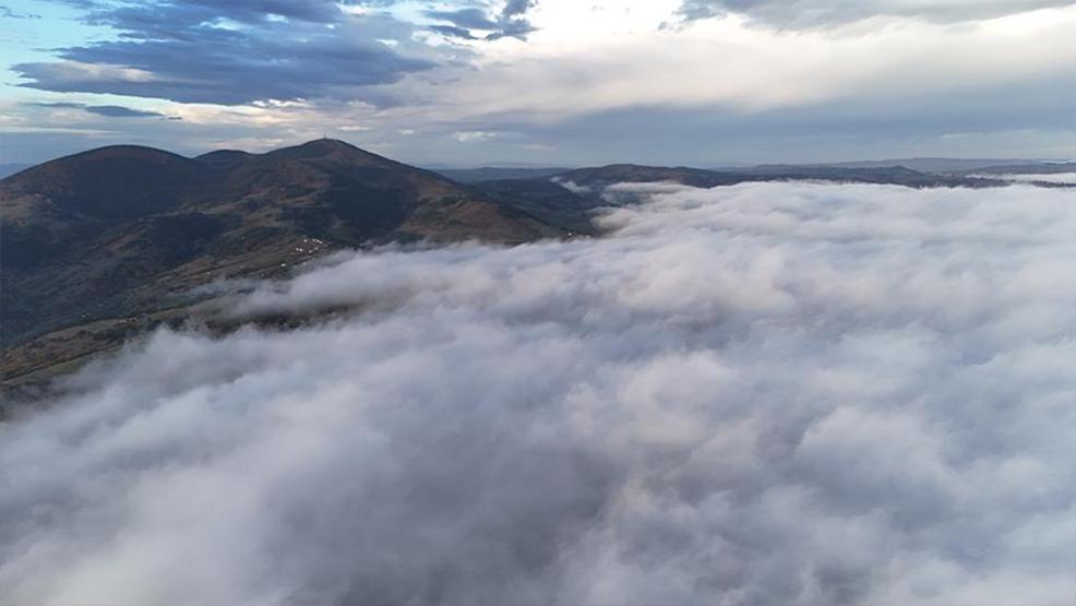 Samsunda sis denizi 1650 rakımlı Dürtmen Dağında büyüleyen manzara