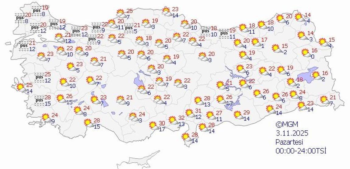 SON DAKİKA HAVA DURUMU 1 KASIM 2025 | Ankara, İzmir, İstanbulda bugün hava nasıl olacak Göz gözü görmeyecek Meteoroloji il il hava durumu