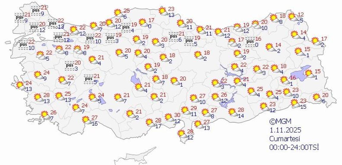 SON DAKİKA HAVA DURUMU 1 KASIM 2025 | Ankara, İzmir, İstanbulda bugün hava nasıl olacak Göz gözü görmeyecek Meteoroloji il il hava durumu