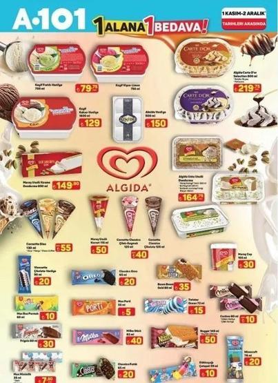 A101 AKTÜEL ÜRÜNLER KATALOĞU 1 KASIM 2025 | A101 aktüel ürünler kataloğunda neler var 5 litre ayçiçek yağı 429,50 TL, 80 gram bitter çikolata 35 TL